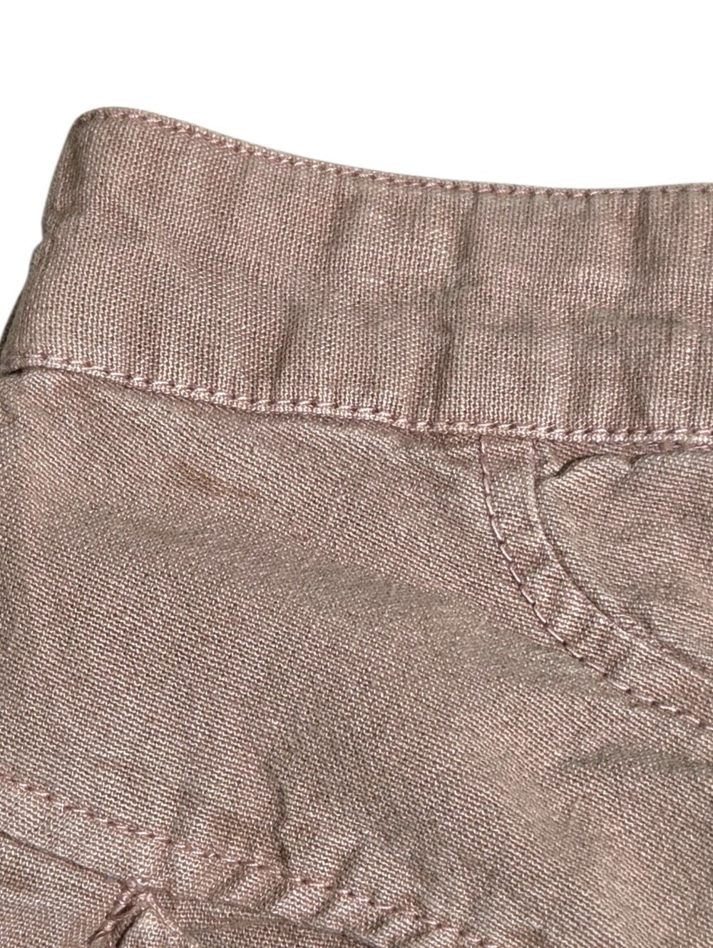 Free People Sweet Talk Chino Pants Phantom Grey/Tan Wide Leg Crop Size 12 NWT - Picture 13 of 13